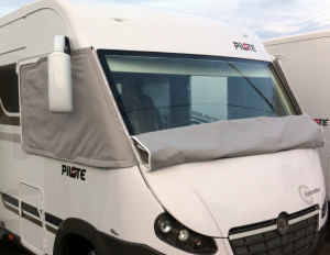 protection thermique camping car intégral face avant totalement ouverte rogner